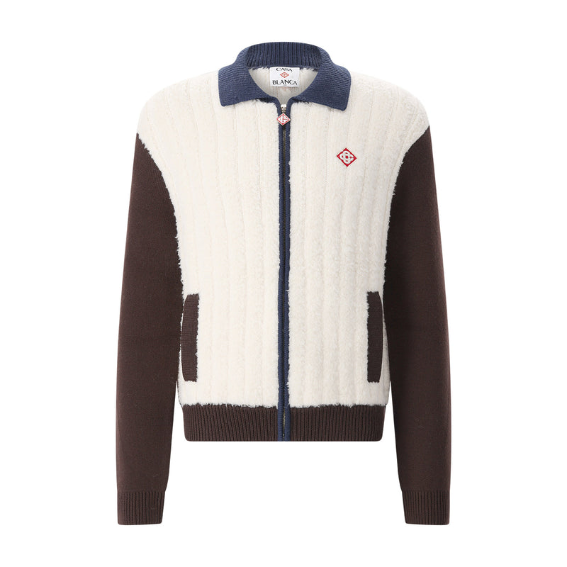 Strickjacke aus Woll-Mix XXL / Multicolor