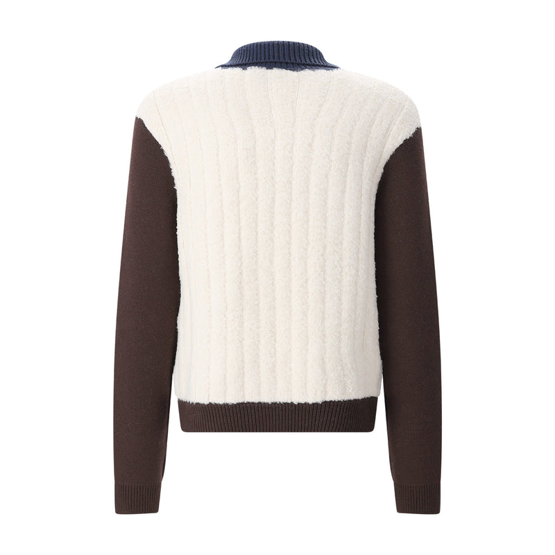 Strickjacke aus Woll-Mix XXL / Multicolor