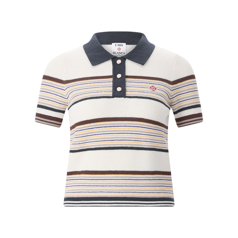 Poloshirt aus Baumwoll-Mix XL / Creme