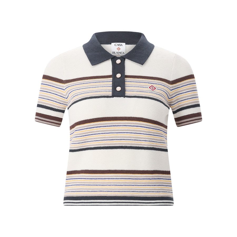 Casablanca Poloshirt aus Baumwoll-Mix Damen
