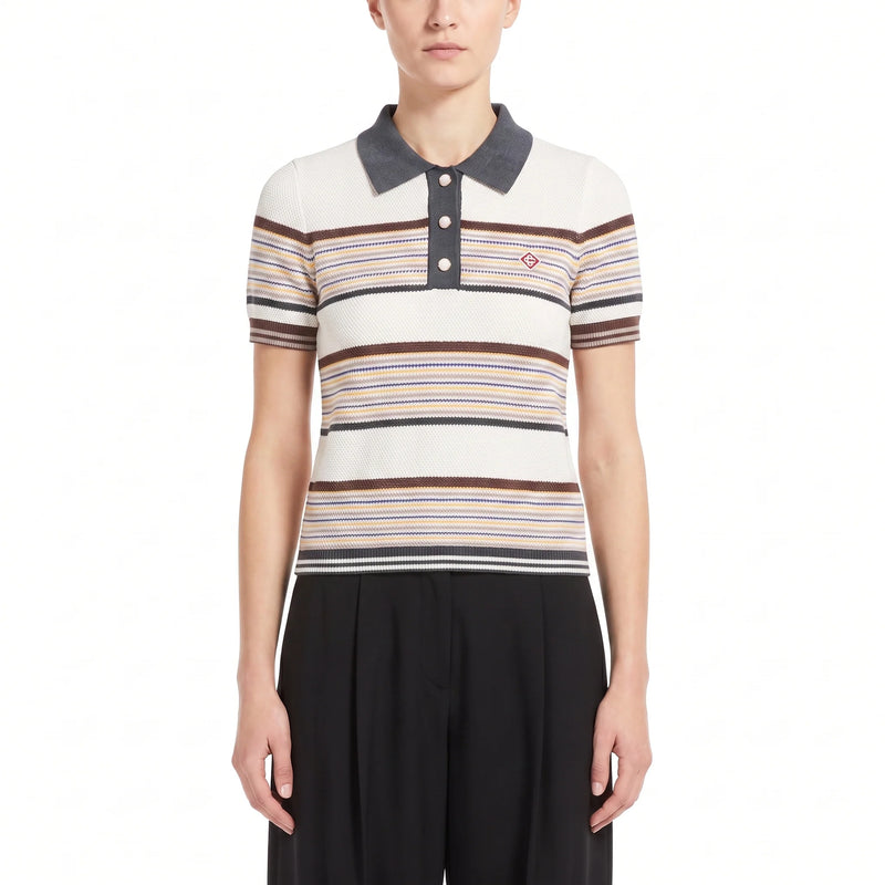Casablanca Poloshirt aus Baumwoll-Mix Damen