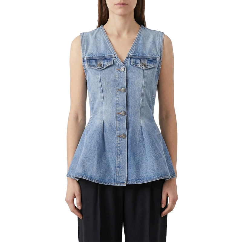 Top aus Denim