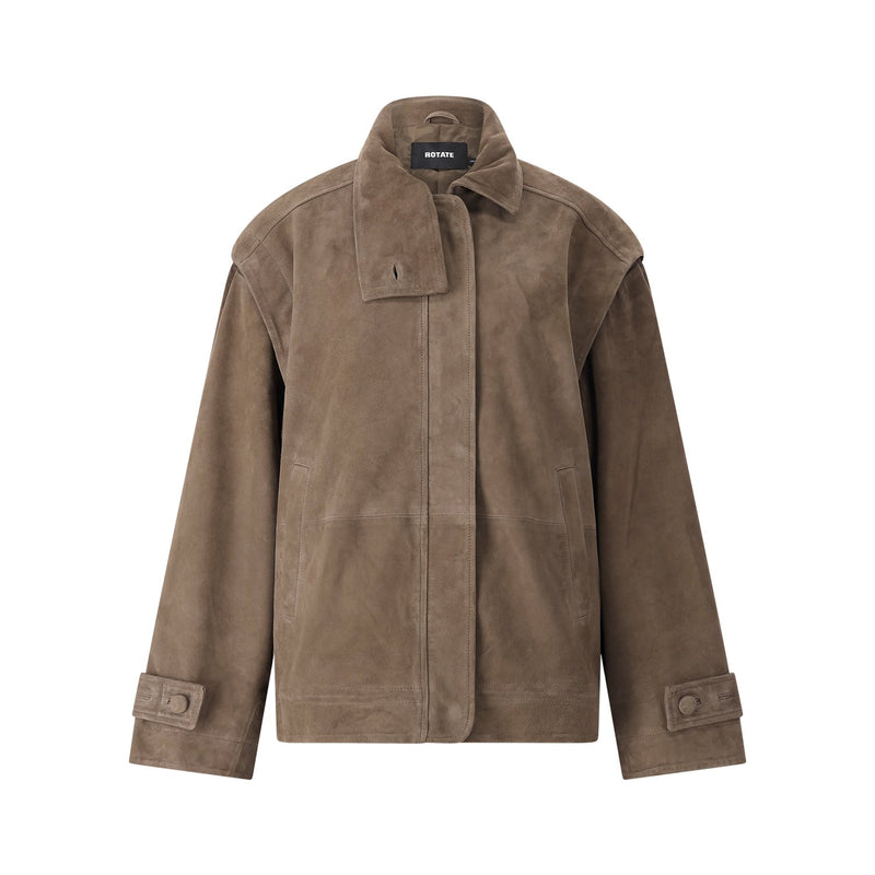 Rotate Oversized Lederjacke Damen