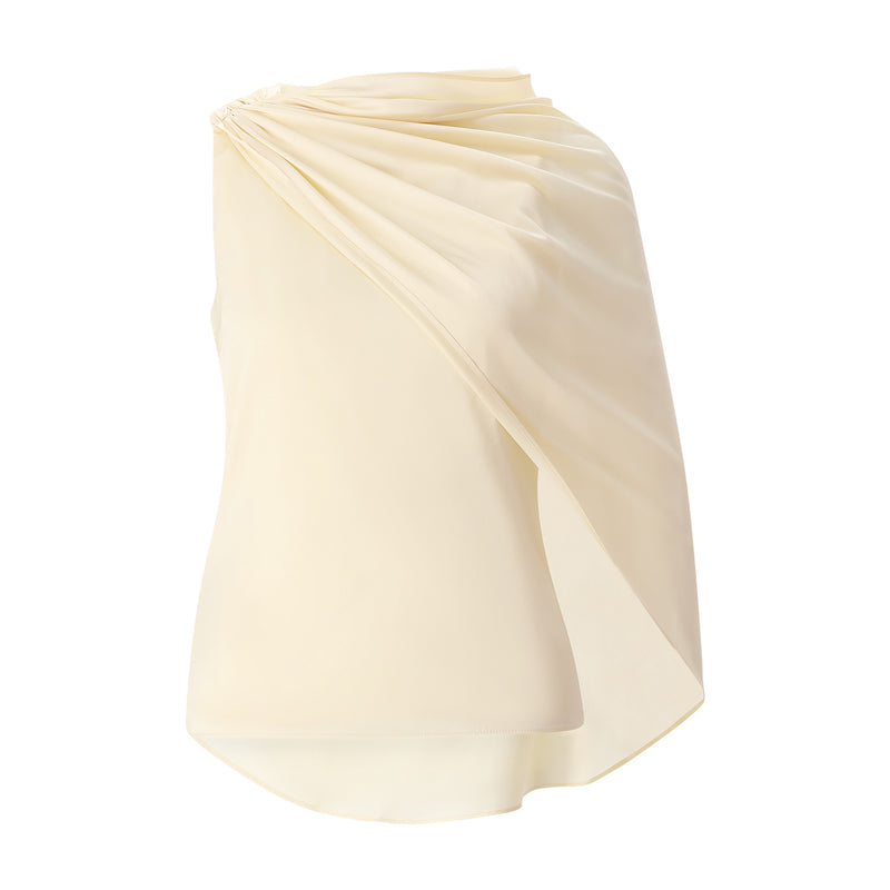 Top aus Satin 42 / Gelb