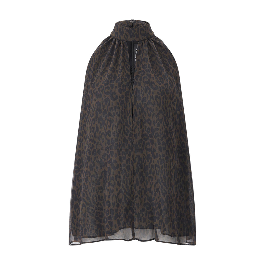 Rotate Top mit Animalprint Damen
