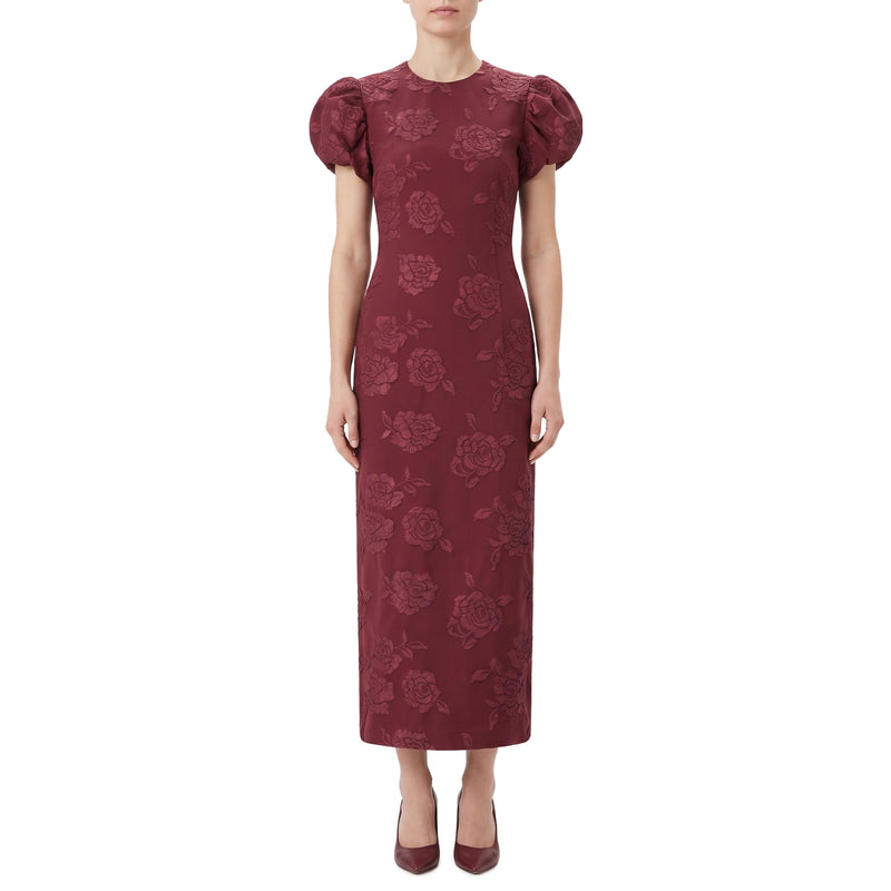 Midikleid mit Puffärmeln