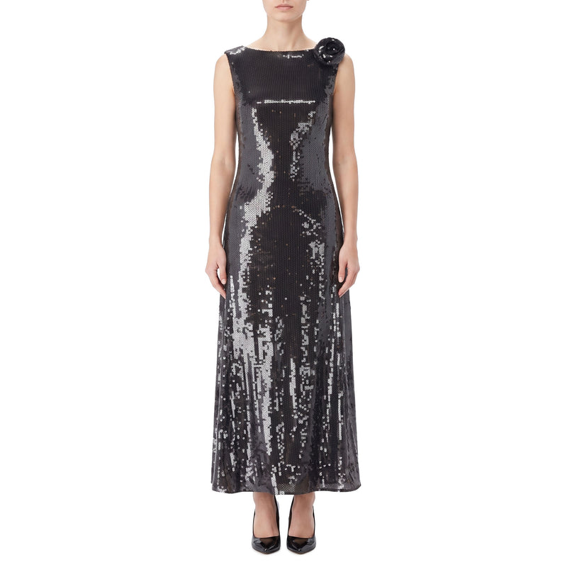 Midikleid mit Pailletten
