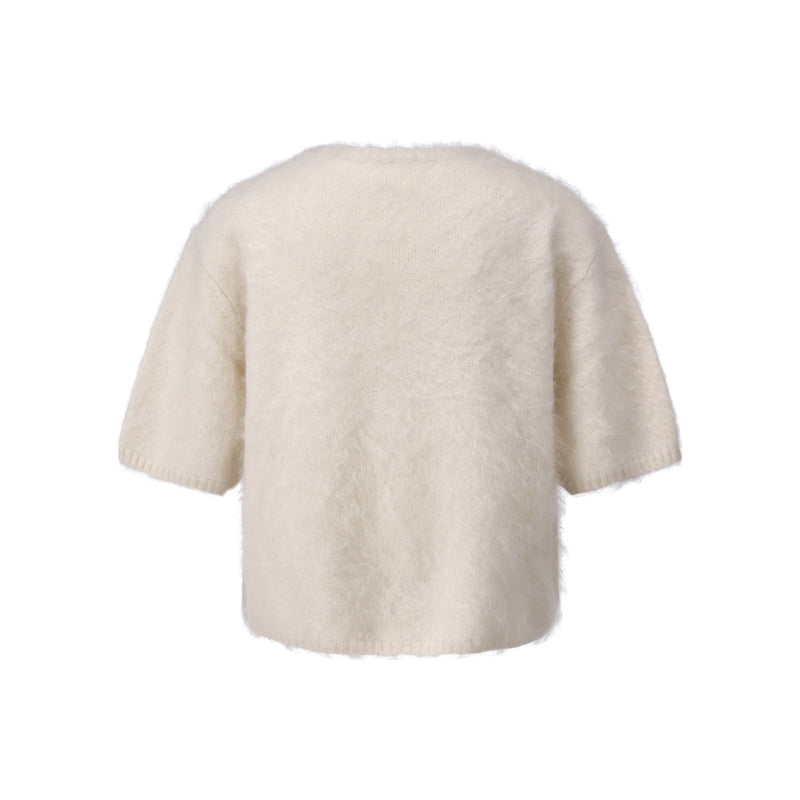 Almada Kurzarmpullover Fei aus Kaschmir Damen