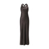 Almada Midikleid Zila aus Satin Damen