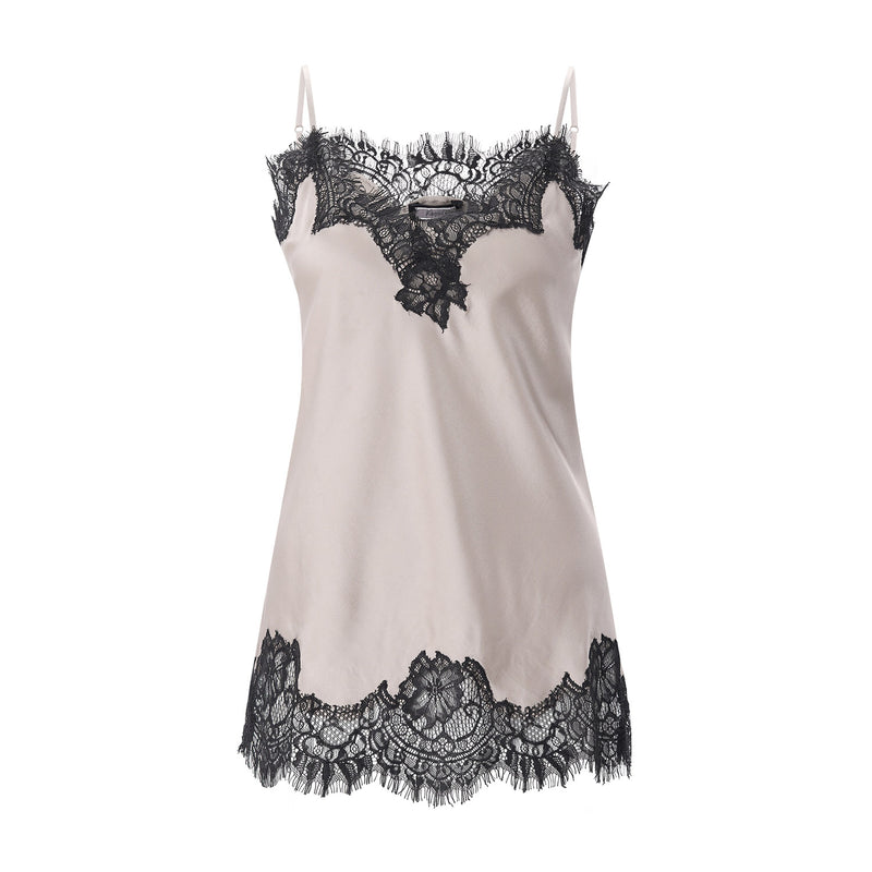 Top aus Seide-Mix XL / Creme