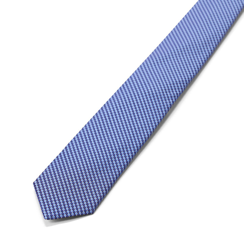 Krawatte mit geometrischen Muster 80 / Dunkelblau