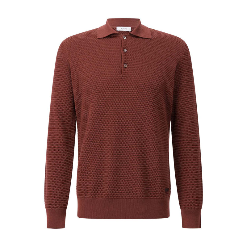 Eton Pullover mit Strukturstrick Herren