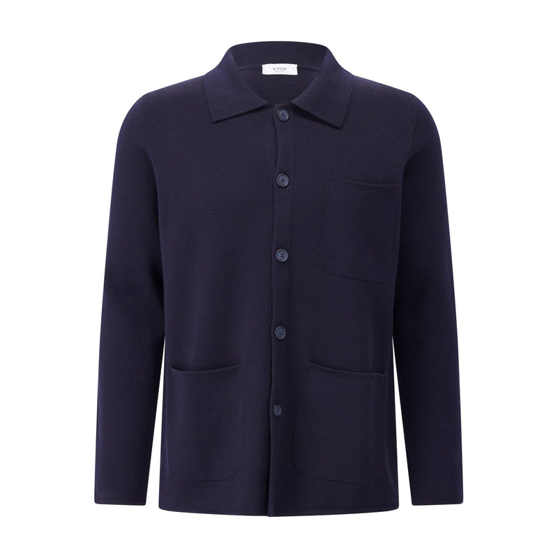 Eton Hemdjacke aus Strick Herren