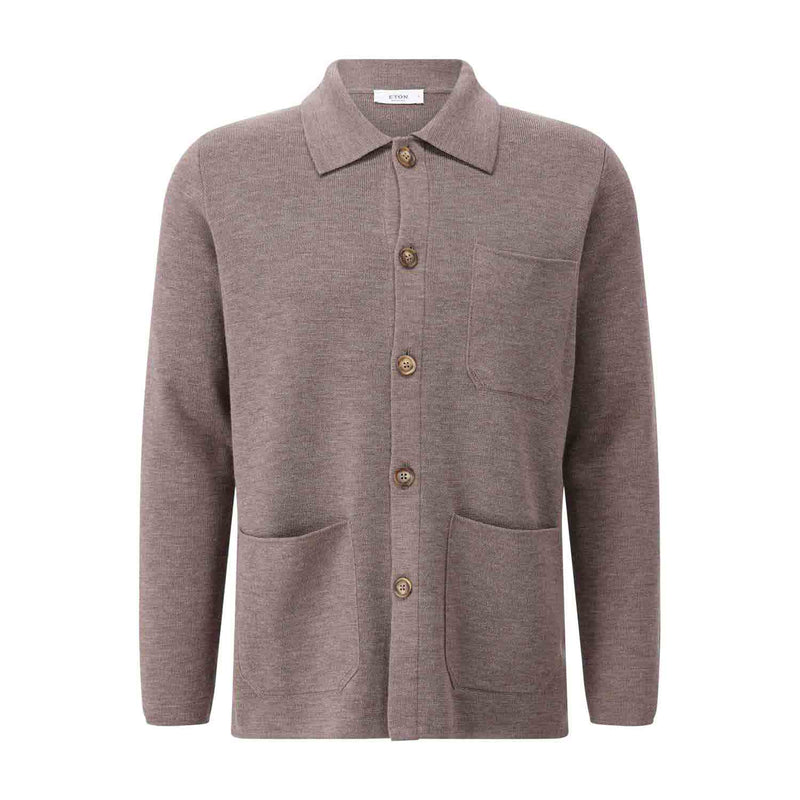 Eton Hemdjacke aus Strick Herren