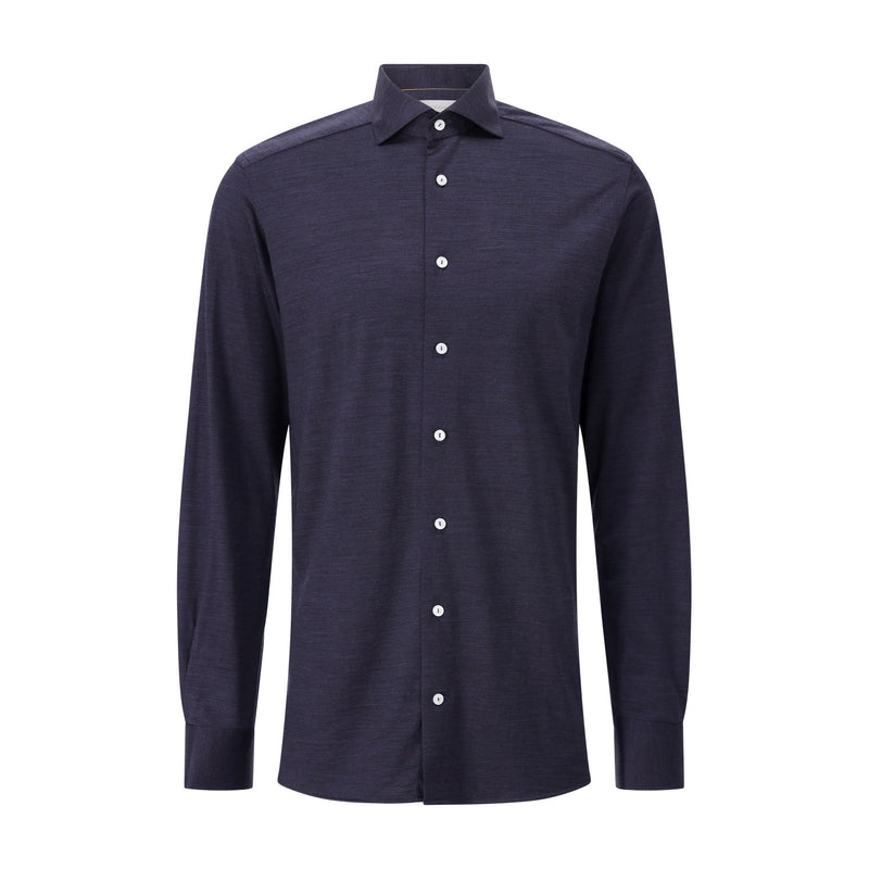 Eton Contemporary-Fit Hemd aus Merinowolle Herren