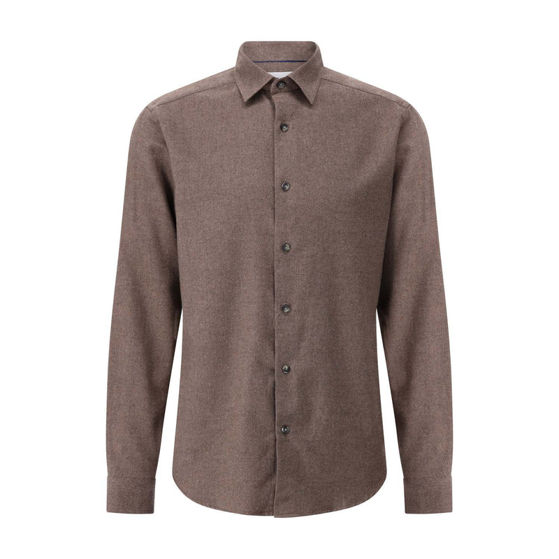 Eton Regular-Fit Flanellhemd aus Baumwolle Herren