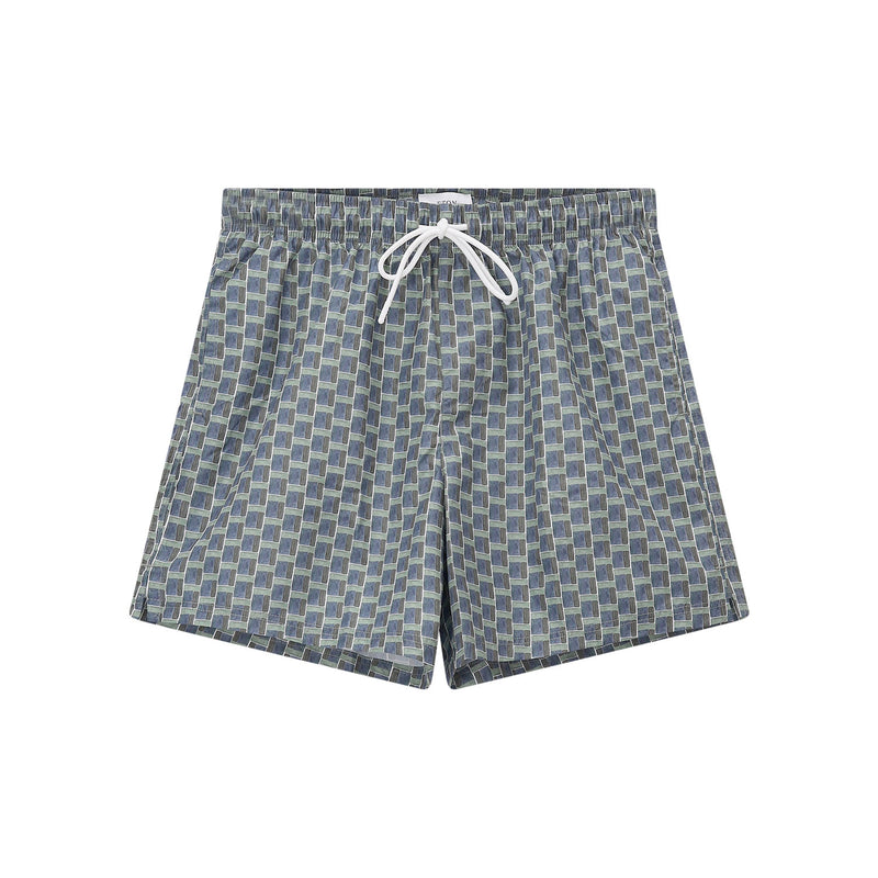 Badeshorts mit Muster 3XL / Grün