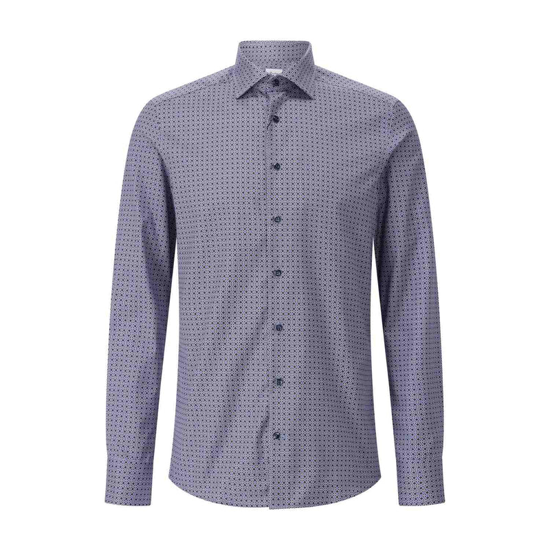 Stenströms Slim-Fit Twillhemd mit Muster Herren