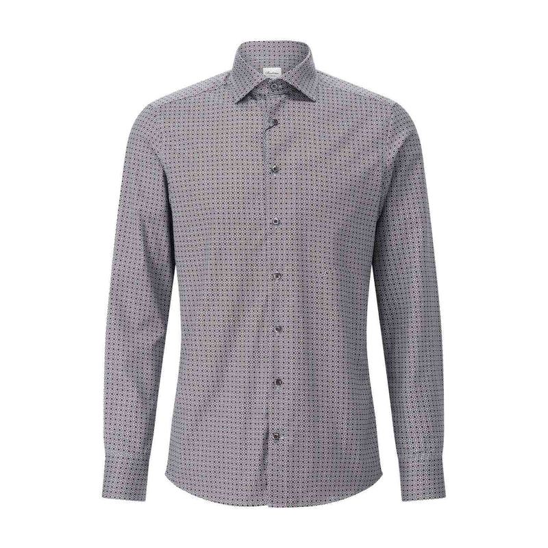 Stenströms Slim-Fit Twillhemd mit Muster Herren
