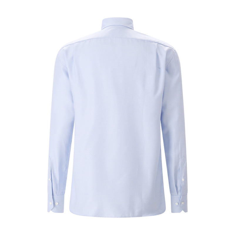 Regular-Fit Hemd mit Hahnentrittmuster 45 / Blau