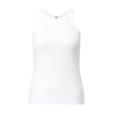 Geripptes Tanktop L / Weiß