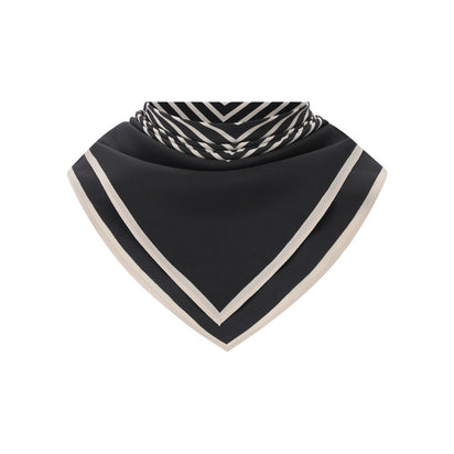 Quadratisches Tuch aus Seide One Size / Schwarz