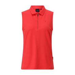 Ärmelloses Poloshirt XL / Rot