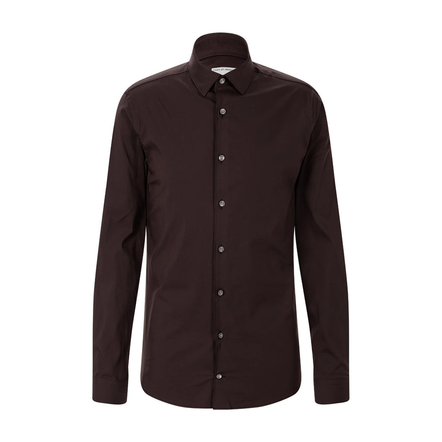 Slim-Fit Hemd aus Baumwoll-Mix