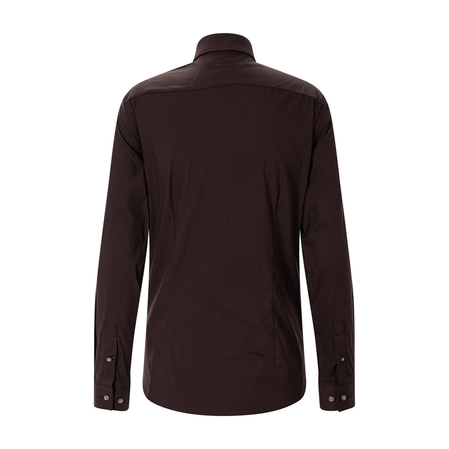 Slim-Fit Hemd aus Baumwoll-Mix 40 / Rot