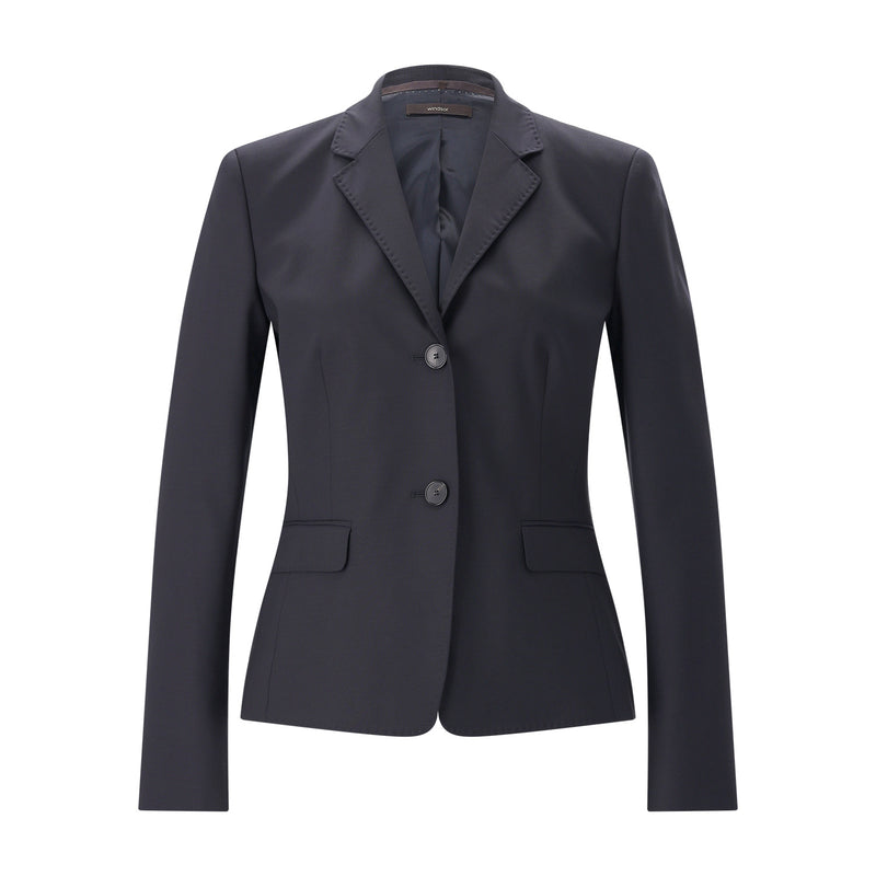 Slim-Fit Blazer aus Schurwolle 46 / Navy
