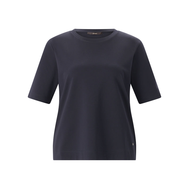 T-Shirt aus Baumwolle 46 / Navy