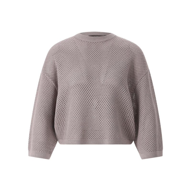 Strickpullover mit Rundhalsausschnitt