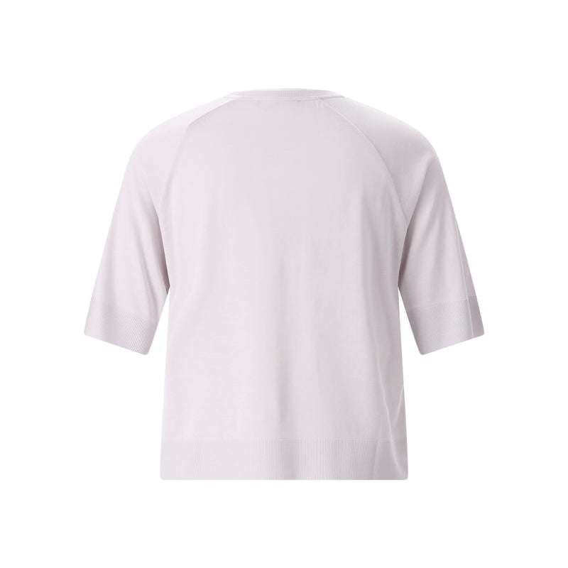 T-Shirt aus Baumwollmix 44 / Helllila