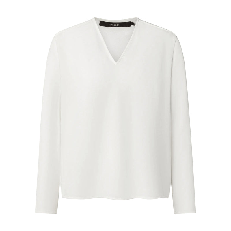 Bluse mit V-Ausschnitt