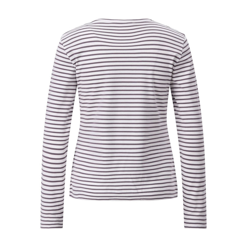 Windsor Gestreiftes Langarmshirt Damen