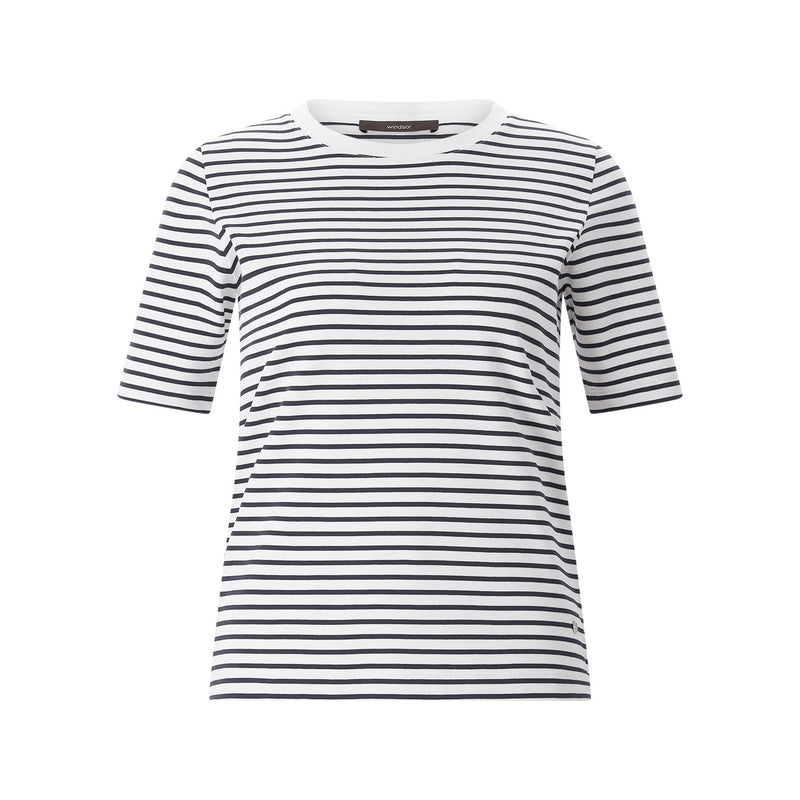 Gestreiftes T-Shirt 42 / Weiß