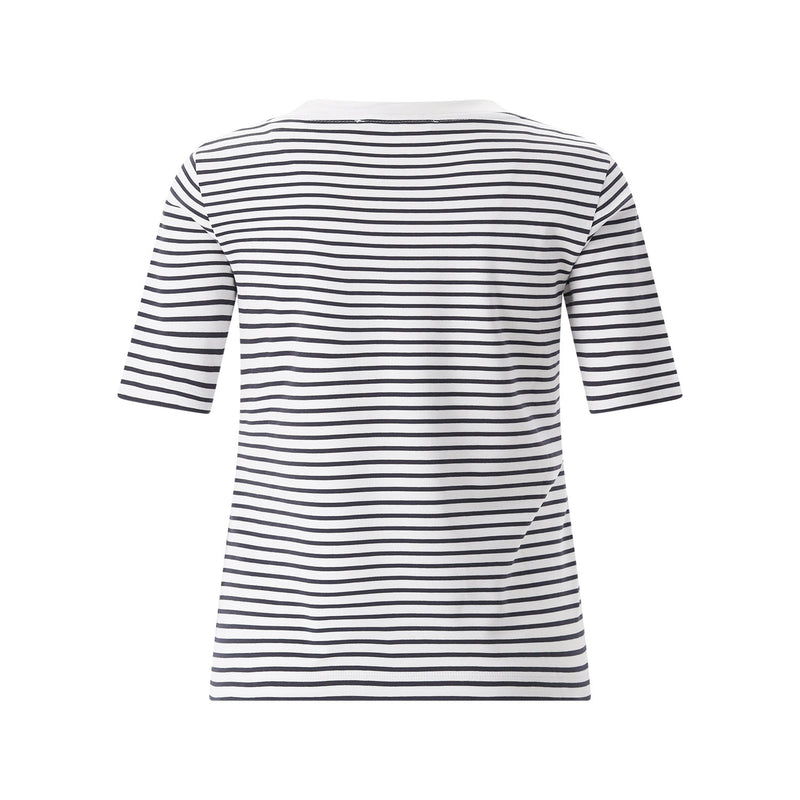 Gestreiftes T-Shirt 42 / Weiß