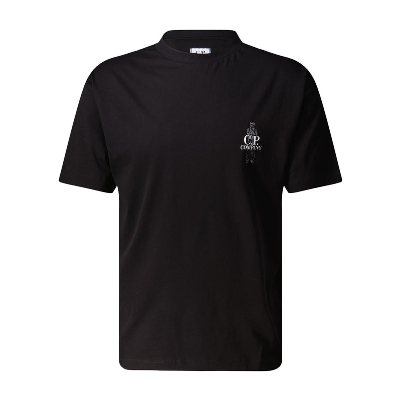 T-Shirt mit Logo XXL / Schwarz
