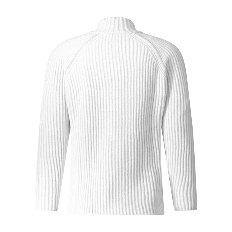 Strickjacke aus Woll-Mix XXL / Weiß