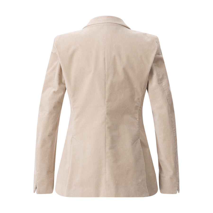 Cordblazer aus Baumwoll-Mix 44 / Beige