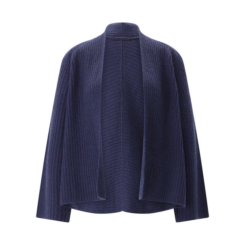 Cardigan aus Wolle & Kaschmir One-Size / Dunkelblau