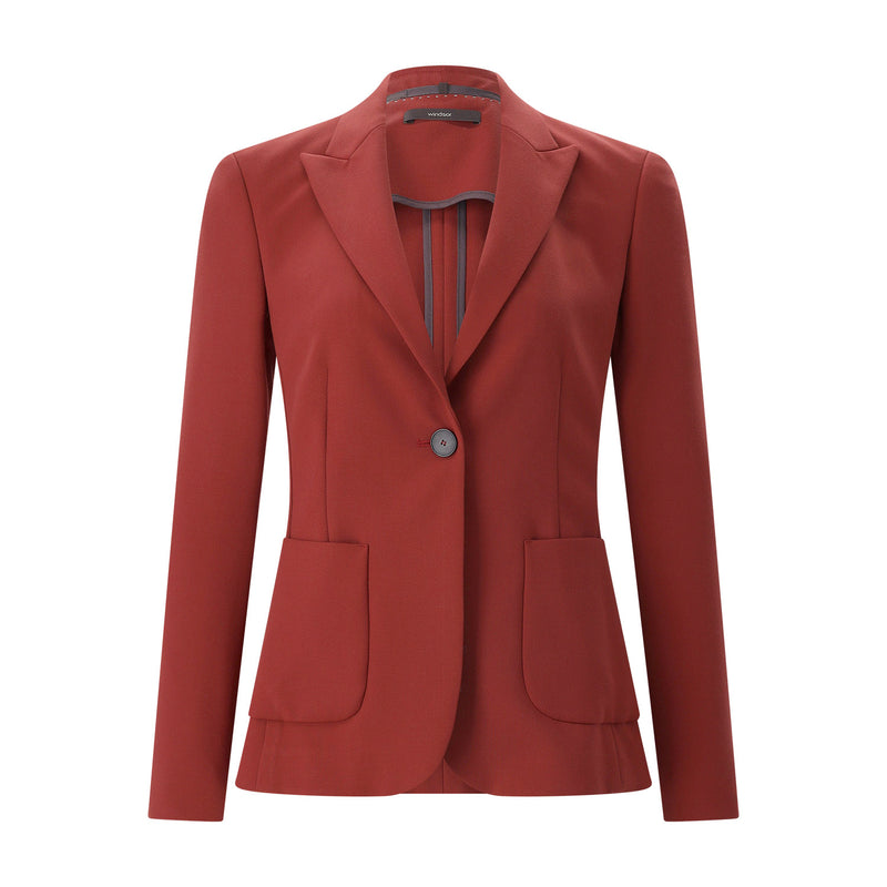 Windsor Blazer aus Viskose-Crêpe Damen