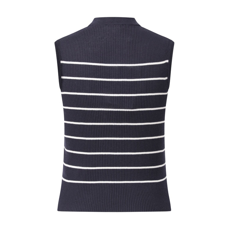 Max Mara Top Giara aus feinem Rippstrick Damen