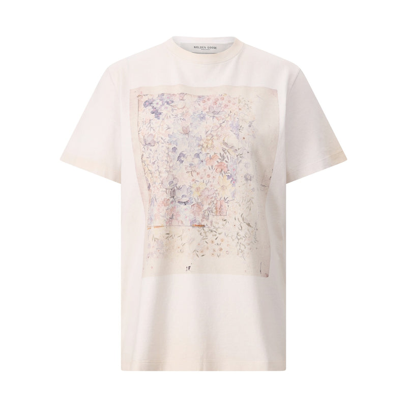 Golden Goose T-Shirt mit Blumenprint Damen