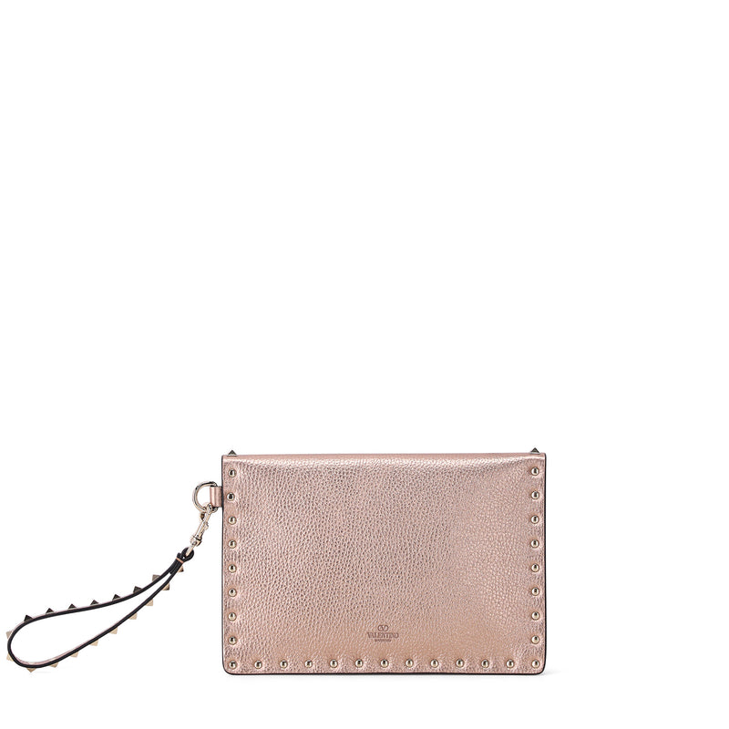 Valentino Clutch aus genarbtem Kalbsleder Damen