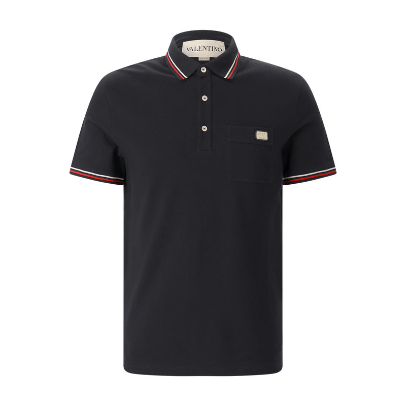 Poloshirt mit Logo XXXL / Schwarz