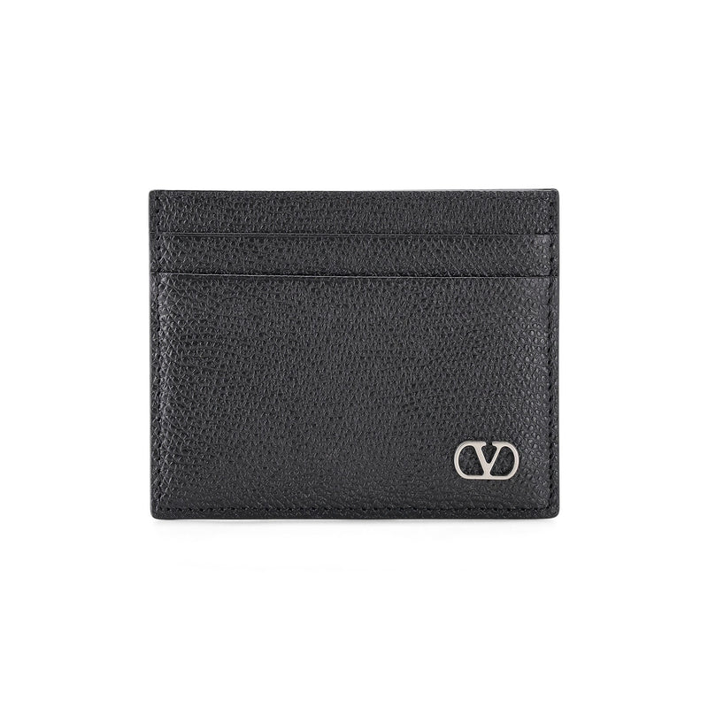 Kartenetui aus Leder One Size / Schwarz