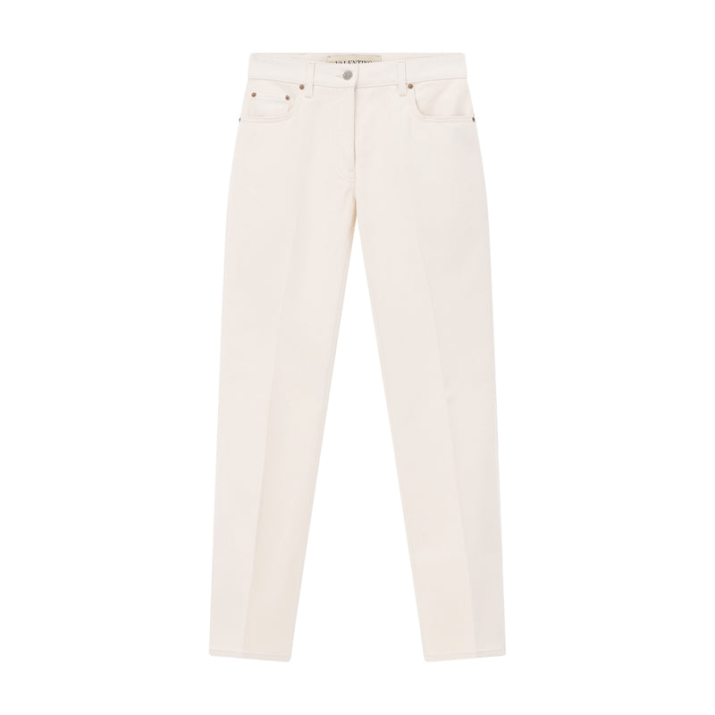 Straight Leg Jeans 29 / Beige