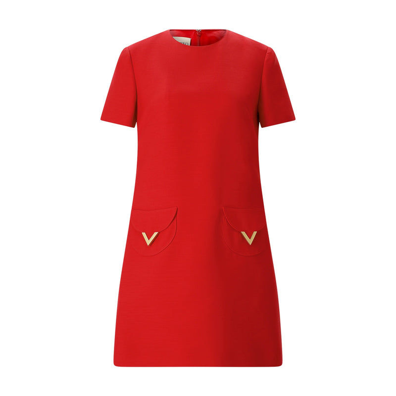 Kleid mit Logo 40 / Rot
