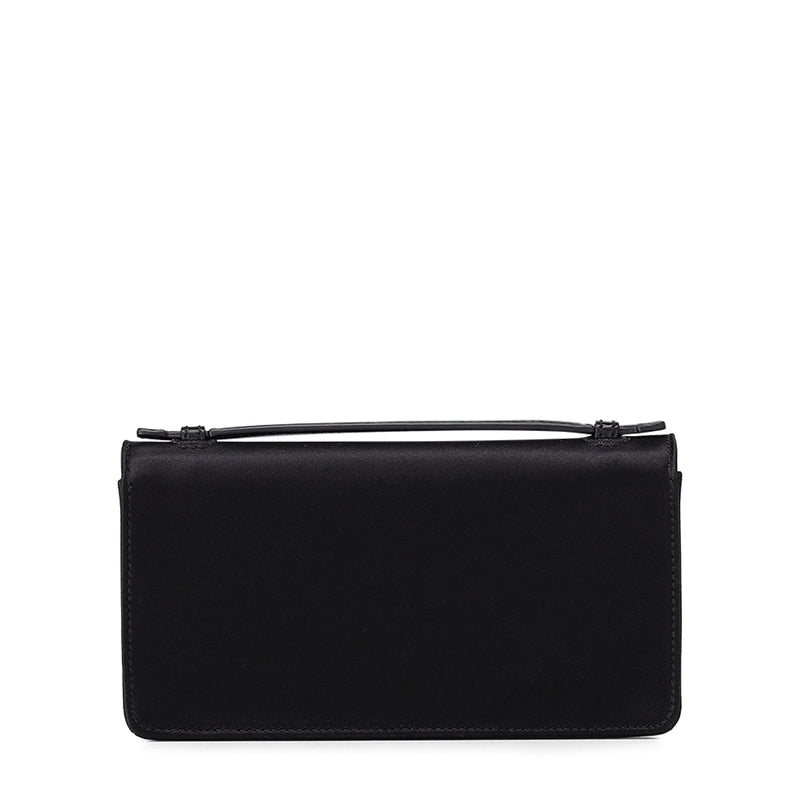 Portmonnaie aus Seide-Mix One Size / Schwarz